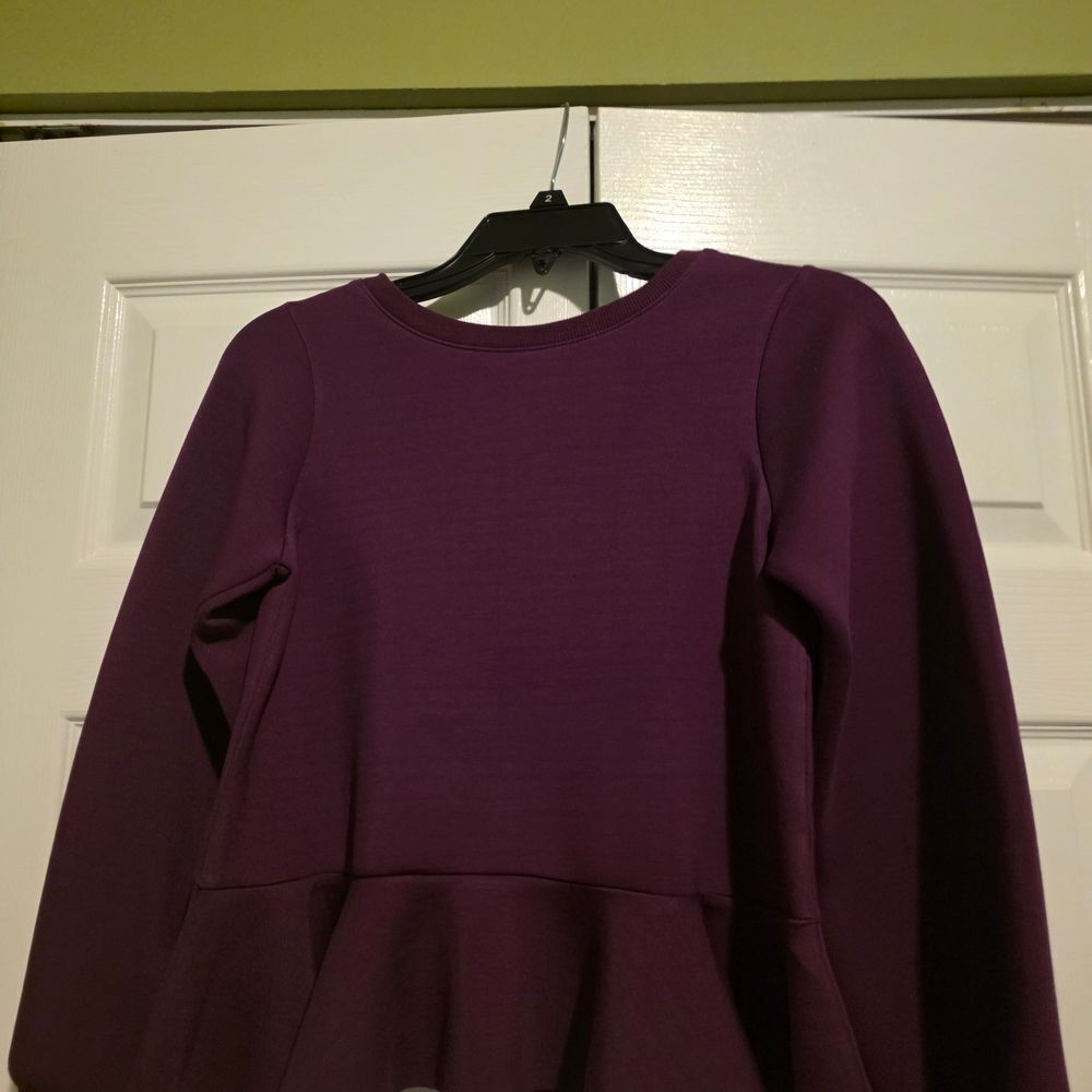 Habitual Kids Plum Ruffle Long Sleeve Top Hut Can Fit A XS In Petite Womans - Picture 4 of 7